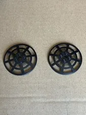 Vintage Lot Of 2 LEGO Dish 6x6 Inverted Webbed #4285b Black