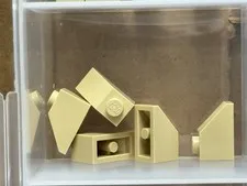 LEGO Parts - Tan Slope 45 2 x 1 - No 3040 - QTY 5