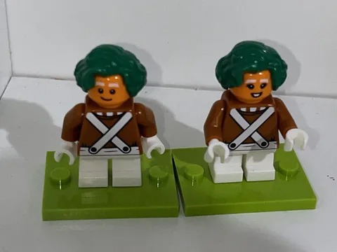 LEGO Willy Wonka Chocolate Factory 21360 - 2 Oompa Loompa Male +Female Mini Only