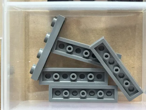 LEGO Parts - Dark Bluish Gray Plate 1 x 4 - No 3710 - QTY 5