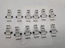 LEGO Star Wars Phase 2 Clone Trooper Minifigure LOT of 12 Plain White 75372 NEW