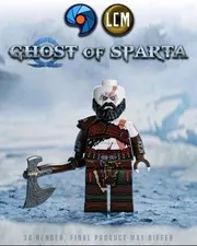 Lego Legend C Moc Baggles Custom God Of War Kratos Minifigure 