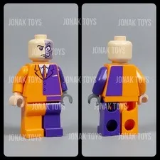 LEGO Batman 1 2006 Orange / Purple Two-Face Custom Minifigure Bat004 (7781)