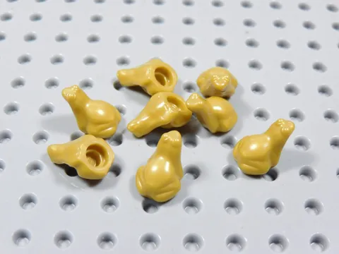 LEGO Lot of 8 Pearl Gold Tree Frogs Frog Animal Minifig BQ