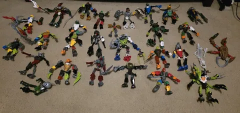 LEGO BIONICLE   ABOU 47 And  HERO FACTORY Bulk Lot Mixed Parts & Figures,