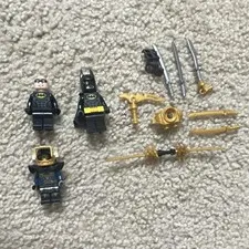 LEGO Batman Movie Minifigures Lot Batman x2 w/ Gold & Silver Weapons