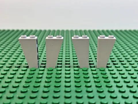 4x LEGO Lt Bluish Gray Slope Inverted 75 2 x 1 x 3 Star Wars 7657 8781 4738#2449