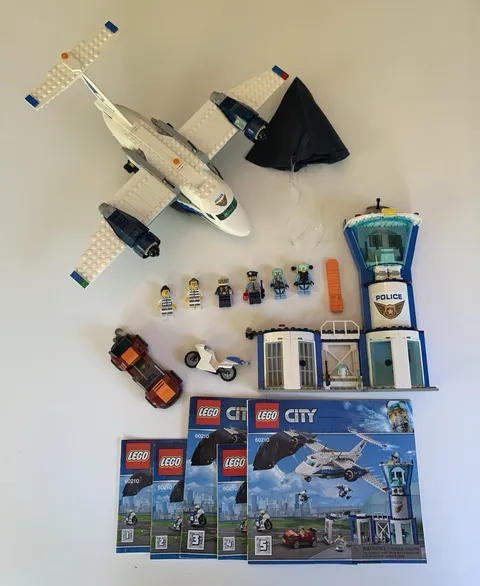 LEGO 60210 City Sky Police Air Base 99% Complete, No Box
