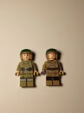 LEGO Star Wars Luke & Leia Dark Tan Endor Outfit Minifigures  sw1266 sw1264