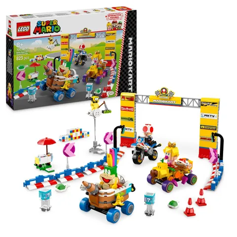 LEGO Super Mario: Mario Kart– Baby Peach en grand prix–set, Nintendo Bouwpakket