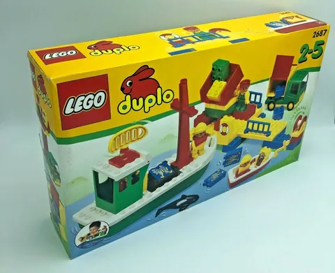 LEGO Duplo 2687 Basic Building Kit Harbour Boat Ship NEW Original Packaging Collectible