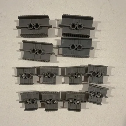 LEGO Bionicle Vintage Gray Foot Armor Parts Pieces Lot of 11 Technic