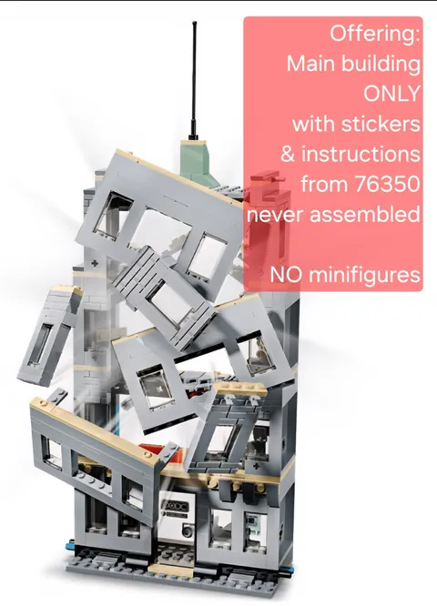 LEGO 76350 MAIN Building ONLY removed from set 76350 76342 76317 76324