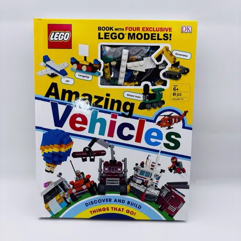 LEGO Amazing Vehicles Book w Four Exclusive Lego Models E2-10