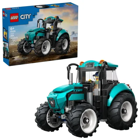 LEGO City Tractor Building Toy for Kids, 204 Pieces