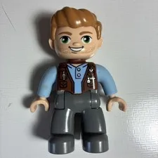 Lego Duplo Figures Jurassic World Owen Grady Mini Figure Toy Figurine People Man