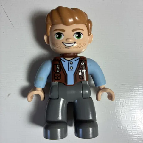 Lego Duplo Figures Jurassic World Owen Grady Mini Figure Toy Figurine People Man