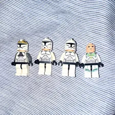 LEGO Star Wars - Clone Trooper Minifigures Lot of 4 - Rare prints