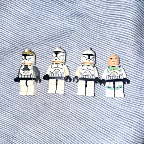 LEGO Star Wars - Clone Trooper Minifigures Lot of 4 - Rare prints