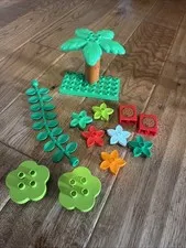 Lg LEGO DUPLO Unique Lot - Trees, Palms, Flowers 15 Pieces