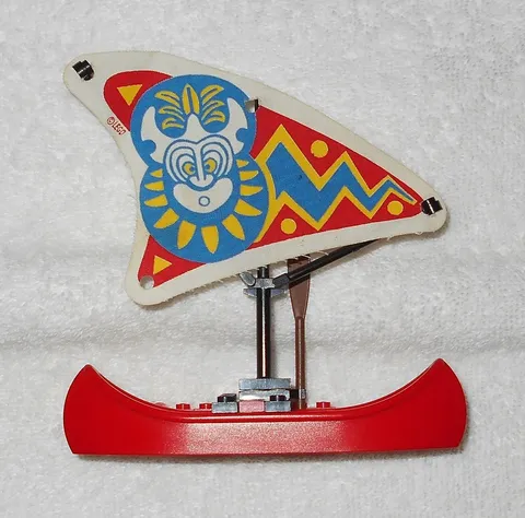 LEGO Islanders - Outrigger Canoe w/ Cloth Sail - From 6278 Enchanted Island 1994