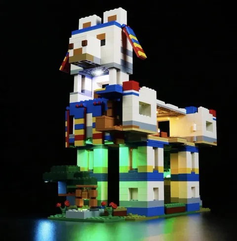 VONADO LED Light Kit for LEGO Minecraft Llama Village 21188 Lights Only