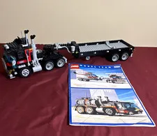 LEGO Model Team 5590 Truck & Trailer Only Set w/ Instructions, Plastic, Age 9-12