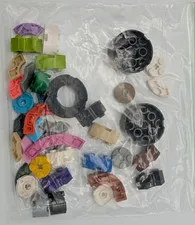 LEGO various size/shape curve brick plates (28 pcs) various colors Brick lot