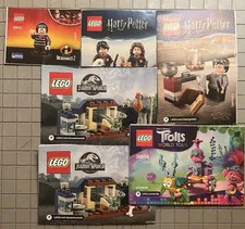 LEGO Mini Instruction Manuals Lot of 5 Incredibles, Harry Potter, Jurassic Park