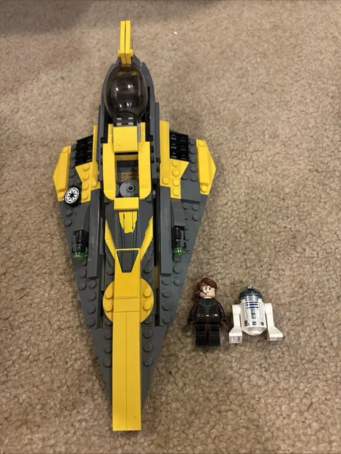 LEGO 75214 Star Wars Anakin's Jedi Starfighter 99% Complete NO MANUAL 
