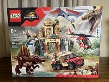 LEGO 76976 Jurassic World Spinosaurus & Quetzalcoatlus Air Mission Dinosaur