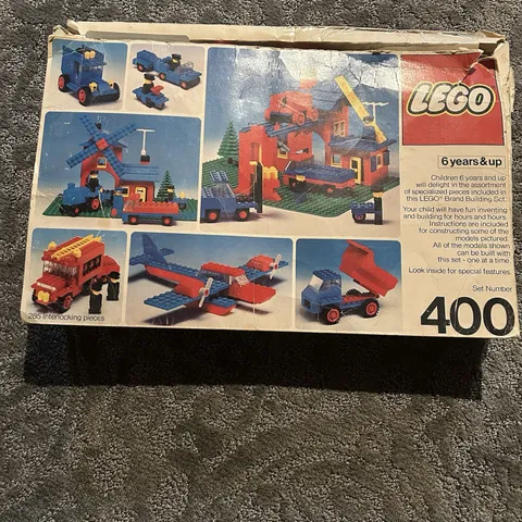 Vintage LEGO Set 400 Building Set 1970s Original Box