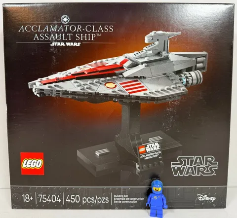 LEGO 75404 Star Wars Acclamator Class Assault Ship New Sealed Retired Space NISB