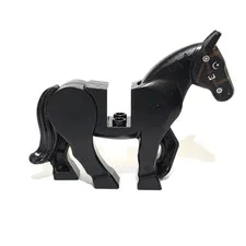 LEGO Black Horse Moveable Legs Animal Zoo Farm Wildlife CITY Pets Kids Play