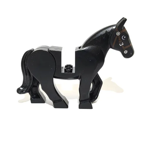 LEGO Black Horse Moveable Legs Animal Zoo Farm Wildlife CITY Pets Kids Play