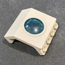 LEGO System part 30080 Porthole 4x3x3 Vintage White set 6441 1782
