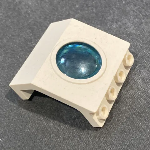 LEGO System part 30080 Porthole 4x3x3 Vintage White set 6441 1782