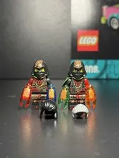 New Ninjago Time Twins (Krux / Acronix)Old Young Custom Lego Minifigures70626
