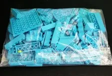 LEGO By The Pound Light Blue Bricks 6.6 oz Bag