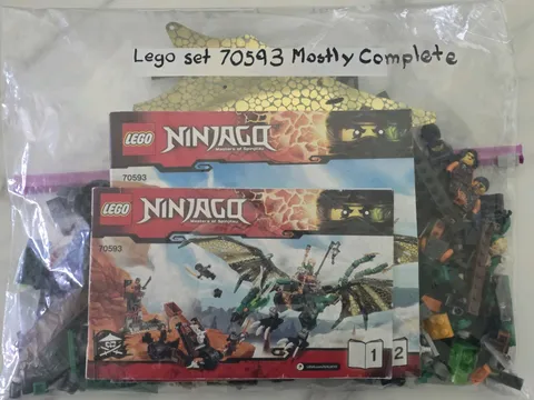 LEGO NINJAGO 70593 Green NRG Dragon Mostly Complete 