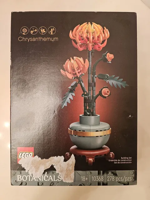 LEGO 10368 BOTANICALS CHRYSANTHEMUM 278 Pieces NEW Sealed 