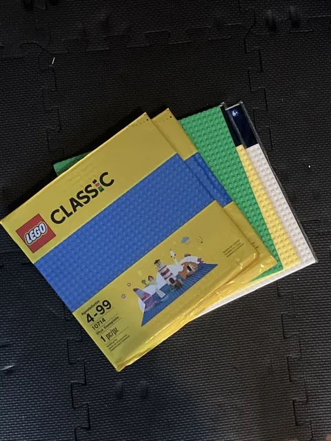 LEGO Classic Lot of 2 BLUE BASEPLATE 10714 NEW Sealed + 1 Green & 2 Generic