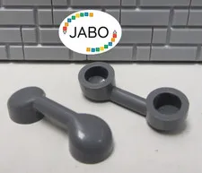 (B8/5/8) LEGO 2x 6190 Handle / Phone Handset New Dark Grey