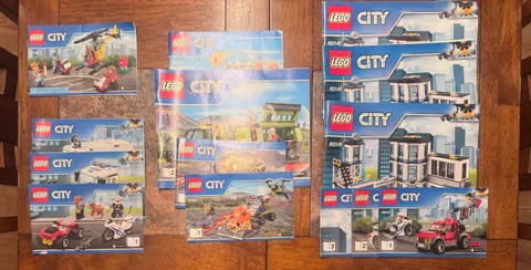 Lego City Instruction Manual Only Lot 60141, 60124, 60139 & 60100