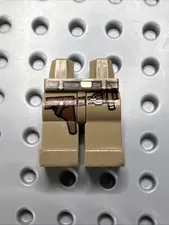 LEGO Indiana Jones Minifigure Legs Dark Tan Belts & Holster 970c00pb0040