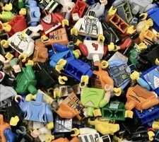 Lot of 100 Lego Minifigure Torsos Varied Theme Random Grab Bag Low Price CMF HTF