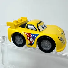 Lego DUPLO Disney Pixar Cars Jeff Gorvette Car Vehicle Figure Yellow #24 Racer