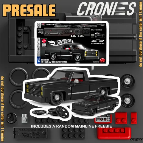 Mattel Brick Shop Hot Wheels '83 Chevy Silverado Building / JKG42 [PRESALE]