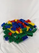 LEGO DUPLO 113 Pc Genuine Building Blocks Bulk Lot Mixed Colors Preschool Toys