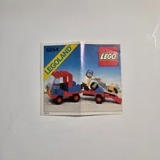 LEGO Instruction Manual 6654 Legoland Town Motorcycle Transport Vintage 1983